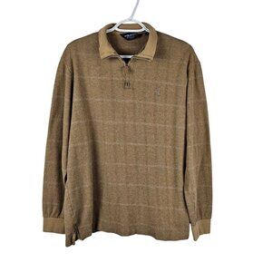 Polo Golf Ralph Lauren Alpaca/Cotton Pullover Mens L Sweater Preppy Vintage Zip